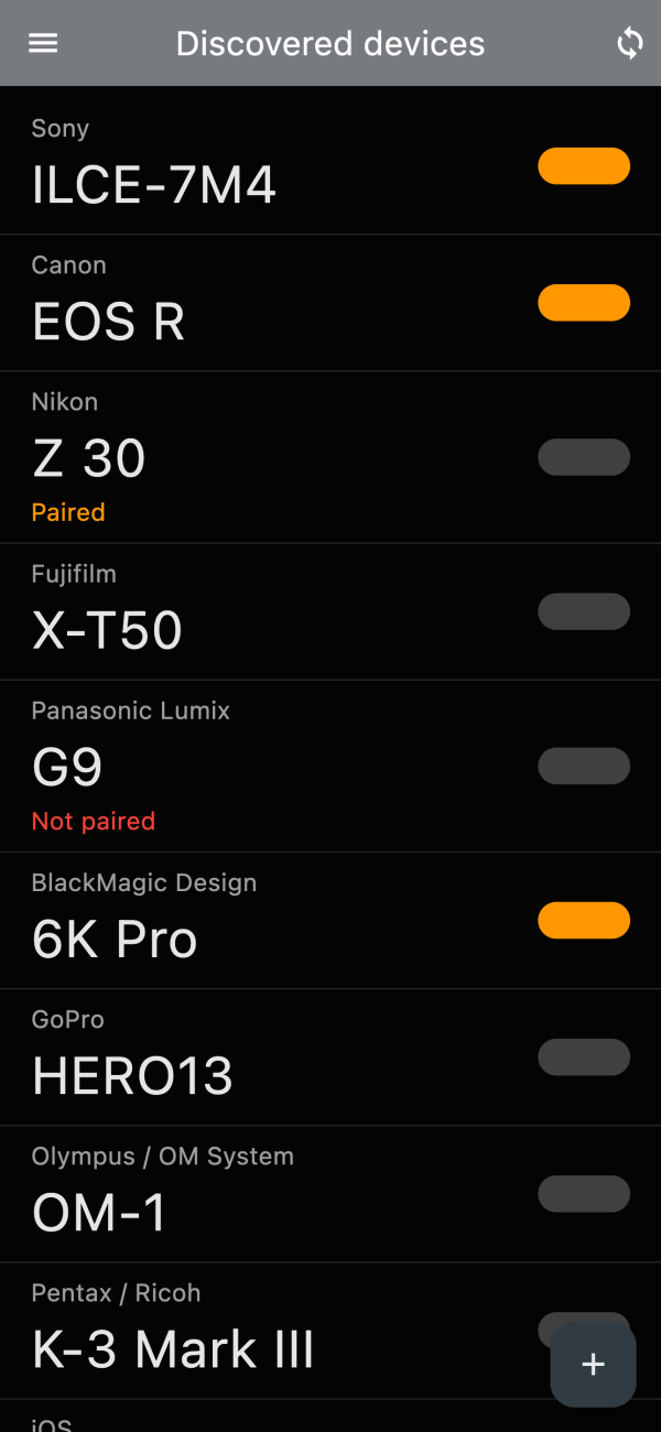 BT Cam Sony Camera Remote Navideck